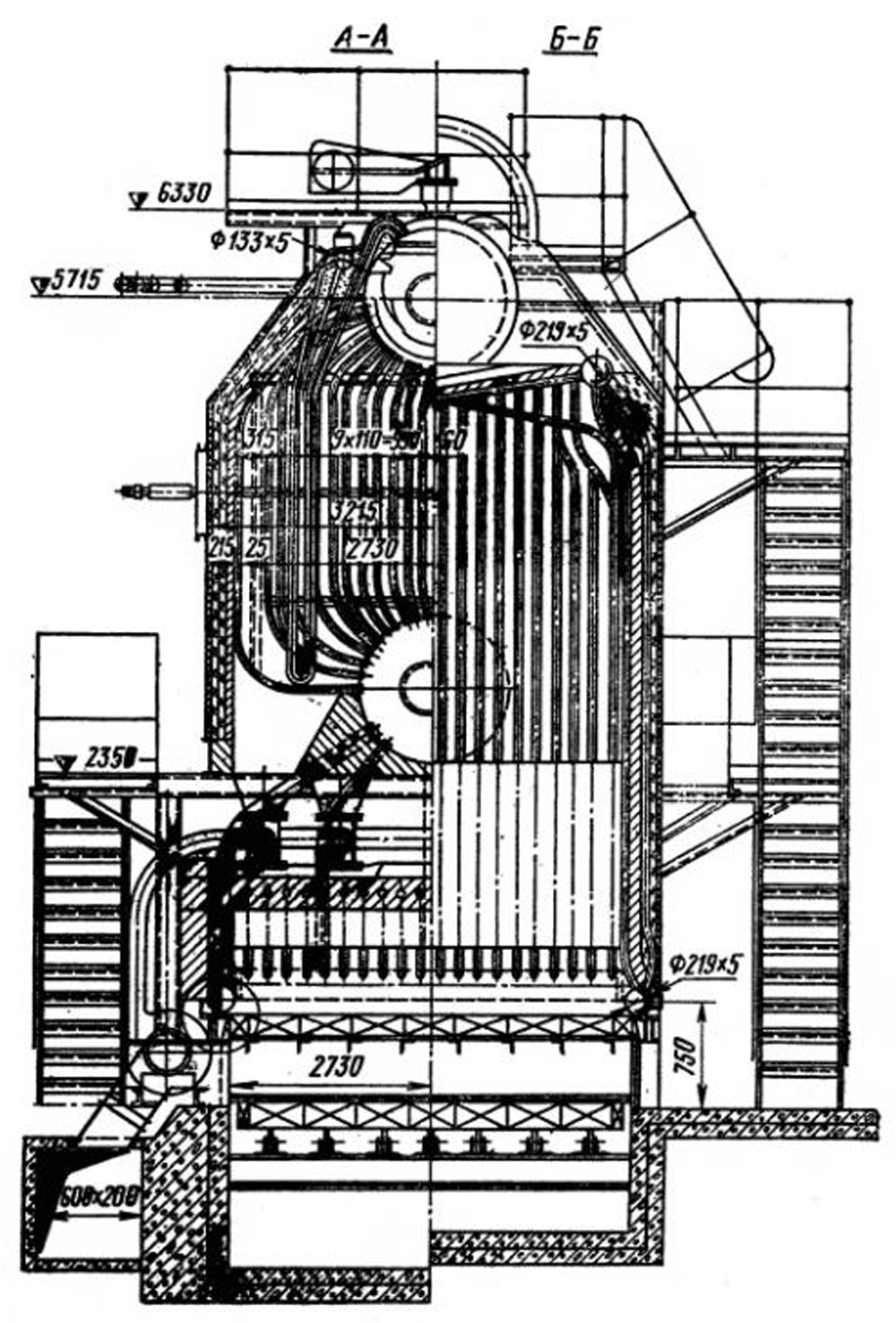 Паровые котлы ДКВР-20-13-250
