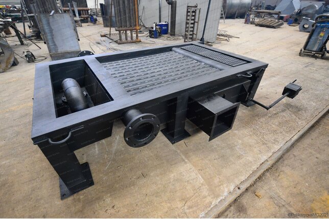 Топка ручная с поворотными колосниками котла КВм 1.28