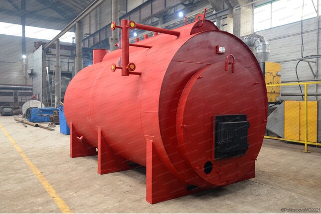 Паровой жаротрубный котел 1200 кг пара в час 130 С